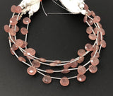 Strawberry Quartz Beads, Gemstone Beads, Jewelry Supplies for Jewelry Making, Wholesale Bulk Beads, 8" Strand