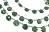 Green Strawberry Quartz Beads, Gemstone Beads, Jewelry Supplies for Jewelry Making, Wholesale Bulk Beads, 8" Strand