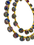 Mohave Multi Gemstone Copper Beads - Tourmaline -Lapis Lazuli- Turquoise , Gemstone Beads, Healing Crystal, Jewelry Supplies, 8" Strand