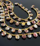 Natural Spiny Oyster Copper Turquoise Beads, Turquoise Beads, Gemstone Beads, Bulk Beads, 8" Strand