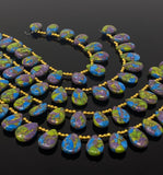 Mohave Copper Turquoise Beads, Gemstone Beads Turquoise Beads, Jewelry Supplies, Bulk Wholesale Beads, 8" Strand