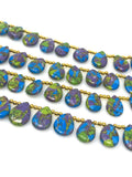 Mohave Copper Turquoise Beads, Gemstone Beads Turquoise Beads, Jewelry Supplies, Bulk Wholesale Beads, 8" Strand