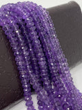 Natural Amethyst Beads, Jewelry Making Supplies, Wholesale Beads, Gemstone Beads, Bulk Beads, 9"Strand