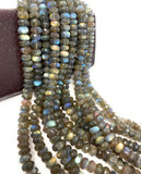 Labradorite Gemstone Beads, Bulk Wholesale Beads Jewelry Supplies for Jewelry Making, AAA Quality, 8-9mm , 8.75" Strand