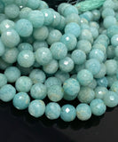 Amazonite Gemstone Beads, Jewelry Supplies forJewelry Making, Wholesale Beads, Bulk Beads, 8-10mm, 10" Strand