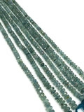7.5" Natural Tourmaline Beads, Gemstone Beads, Paraiba Tourmaline Beads, Indicolite Tourmaline Beads, Bulk Wholesale Beads, 3mm - 4.5mm