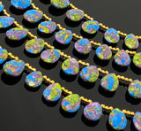 Mohave Copper Turquoise Beads, Gemstone Beads Turquoise Beads, Jewelry Supplies, Bulk Wholesale Beads, 8" Strand