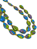 Mohave Copper Turquoise Beads, Gemstone Beads Turquoise Beads, Jewelry Supplies, Bulk Wholesale Beads, 8" Strand