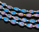 Mohave Copper Turquoise Beads, Gemstone Beads, Healing Crystal Beads, Turquoise Beads, Jewelry Supplies, Bulk Wholesale Beads, 8" Strand