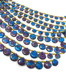 Mohave Copper Turquoise Beads, Gemstone Beads, Healing Crystal Beads, Turquoise Beads, Jewelry Supplies, Bulk Wholesale Beads, 8" Strand