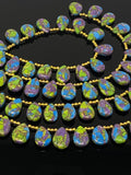 Mohave Copper Turquoise Beads, Gemstone Beads Turquoise Beads, Jewelry Supplies, Bulk Wholesale Beads, 8" Strand