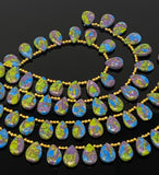 Mohave Copper Turquoise Beads, Gemstone Beads Turquoise Beads, Jewelry Supplies, Bulk Wholesale Beads, 8" Strand