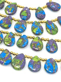 Mohave Copper Turquoise Beads, Gemstone Beads Turquoise Beads, Jewelry Supplies, Bulk Wholesale Beads, 8" Strand