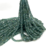 7.5" Natural Tourmaline Beads, Gemstone Beads, Paraiba Tourmaline Beads, Indicolite Tourmaline Beads, Bulk Wholesale Beads, 3mm - 4.5mm
