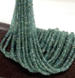 7.5" Natural Tourmaline Beads, Gemstone Beads, Paraiba Tourmaline Beads, Indicolite Tourmaline Beads, Bulk Wholesale Beads, 3mm - 4.5mm
