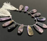 Natural Charoite Gemstone Beads, Jewelry Supplies for Jewelry Making, Wholesale Beads, Bulk Beads, 8” Strand