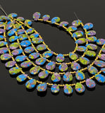 Mohave Copper Turquoise Beads, Gemstone Beads Turquoise Beads, Jewelry Supplies, Bulk Wholesale Beads, 8" Strand