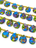 Mohave Copper Turquoise Beads, Gemstone Beads Turquoise Beads, Jewelry Supplies, Bulk Wholesale Beads, 8" Strand