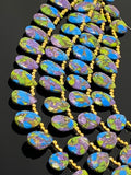 Mohave Copper Turquoise Beads, Gemstone Beads Turquoise Beads, Jewelry Supplies, Bulk Wholesale Beads, 8" Strand