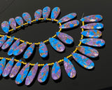 Mohave Copper Turquoise Beads, Gemstone Beads, Healing Crystal Beads, Turquoise Beads, Jewelry Supplies, Bulk Wholesale Beads, 8" Strand