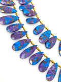 Mohave Copper Turquoise Beads, Gemstone Beads, Healing Crystal Beads, Turquoise Beads, Jewelry Supplies, Bulk Wholesale Beads, 8" Strand