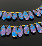 Mohave Copper Turquoise Beads, Gemstone Beads, Healing Crystal Beads, Turquoise Beads, Jewelry Supplies, Bulk Wholesale Beads, 8" Strand