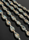 Mohave Neon Apatite Copper Turquoise Beads, Gemstone Beads, Healing Crystal, Apatite Beads, Jewelry Supplies, Bulk Beads, 8" Strand