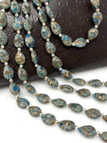 Mohave Neon Apatite Copper Turquoise Beads, Gemstone Beads, Healing Crystal, Apatite Beads, Jewelry Supplies, Bulk Beads, 8" Strand