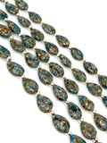 Mohave Neon Apatite Copper Turquoise Beads, Gemstone Beads, Healing Crystal, Apatite Beads, Jewelry Supplies, Bulk Beads, 8" Strand