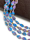 Mohave Copper Turquoise Beads, Gemstone Beads, Healing Crystal Beads, Turquoise Beads, Jewelry Supplies, Bulk Wholesale Beads, 8" Strand