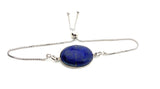 Lapis Lazuli Gemstone Bracelet, Sterling Silver Bolo Bracelet, AAA Quality Lapis Lazuli Bracelet, Gifts for Her