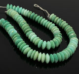 8" Natural Chrysoprase Gemstone Beads - German Cut Saucer Beads, Bulk Wholesale Beads