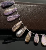 Natural Charoite Gemstone Beads, Jewelry Supplies for Jewelry Making, Wholesale Beads, Bulk Beads, 8” Strand