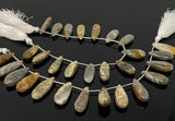 Natural Multi Color Sunstone Gemstone Beads, Black Sunstone Beads for Jewelry Making, Wholesale Beads, 8” Str/ 14 Pcs