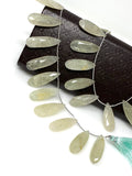 Aquamarine Gemstone Beads, Rare Natural Aquamarine Beads, Wholesale Bulk Beads, 28mm - 40mm, 8” Strand / 13- 14 Pcs approx.