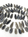 Natural Bio Opal Gemstone Beads, Bio Opal Faceted Pear Briolette Beads, Jewelry Supplies , Wholesale Beads, Bulk Beads, 12 Pcs