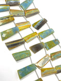 8 Pcs Natural Boulder Opal Gemstone Beads, Jewelry Supplies for Jewelry Making, Wholesale Beads, Bulk Beads, 22mm - 26mm