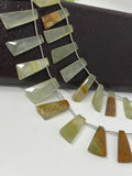 Natural Bio Chalcedony Gemstone Beads, Bio Chalcedony Faceted Beads, Jewelry Supplies, Wholesale Bulk Beads, 8” Strand