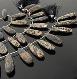 Honey Dendrite Beads, Gemstone Beads, Jewelry Supplies forJewelry Making, Bulk Beads, 7.5” Strand/ 13 Pcs