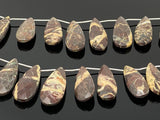 Natural Coconut Jasper Gemstone Beads, Jewelry Supplies, Wholesale Bulk Beads , 24mm - 35mm, 8.5” Strand/ 13 Pcs