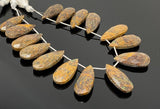 Natural Mariam Jasper Gemstone Beads, Jewelry Supplies, Wholesale Bulk Beads , 25mm - 31mm, 8”Strand/ 14 Pcs