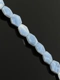 Blue Opal Beads, Gemstone Beads, Peruvian Opal Beads, 15x17mm - 16x18mm, 6.5” Strand