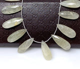 Aquamarine Gemstone Beads, Rare Natural Aquamarine Beads, Wholesale Bulk Beads, 28mm - 40mm, 8” Strand / 13- 14 Pcs approx.