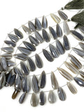 Natural Bio Opal Gemstone Beads, Bio Opal Faceted Pear Briolette Beads, Jewelry Supplies , Wholesale Beads, Bulk Beads, 12 Pcs