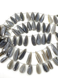 Natural Bio Opal Gemstone Beads, Bio Opal Faceted Pear Briolette Beads, Jewelry Supplies , Wholesale Beads, Bulk Beads, 12 Pcs