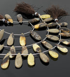 Natural Septarian Beads, Gemstone Beads, Jewelry Supplies for Jewelry Making, Wholesale Beads, Bulk Beads, 7.5”Strand/ 12 Pcs
