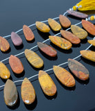Natural Mookaite Jasper Beads, Gemstone Beads, Jewelry Supplies for Jewelry Making, Wholesale Beads, 7.75” Str/ 12 Pcs
