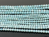 16" Larimar Beads, Gemstone Beads, Genuine Dominican Republic Larimar Beads AAAA Quality, Jewelry Supplies, Healing Crystal , 5mm - 5.5mm