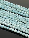 16" Larimar Beads, Gemstone Beads, Genuine Dominican Republic Larimar Beads AAAA Quality, Jewelry Supplies, Healing Crystal , 5mm - 5.5mm
