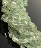 Natural Green Amethyst Nugget Gemstone Beads, Prasiolite Beads, Bulk Wholesale Gemstone Beads, 10” Strand